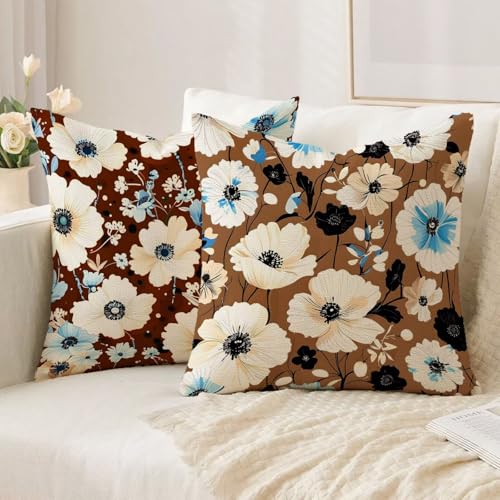 Housse coussin 65x65cm effet lin beige double face de qualité supérieure - 3