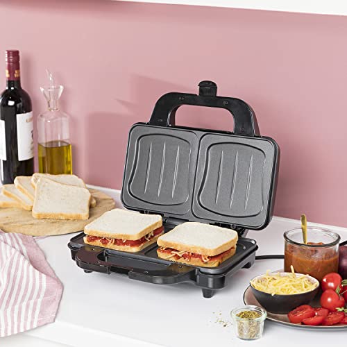 Tristar SA-3060 Sandwich Maker – Extra tiefe Grillplatten – Zwei Portionen gleichzeitig Schwarz 2