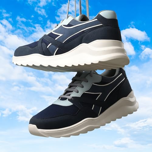 Image of Cruiser Mens Trainers Fashion Chunky Shoes| Lightweight Comfy Breathable Gym Sneakers | Walk Tall in Comfort - Block Heels for Day to Night |Comfortable Sports Footwear Casual (Dexter)