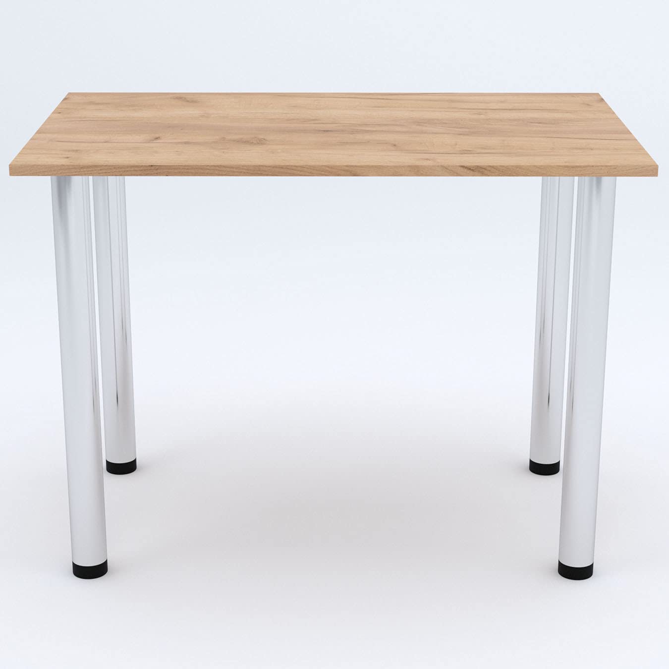 AKKE mikon 100x60 | Esszimmertisch - Esstisch - Tisch mit Chrombeinen - Küchentisch - Bürotisch | Gold Craft