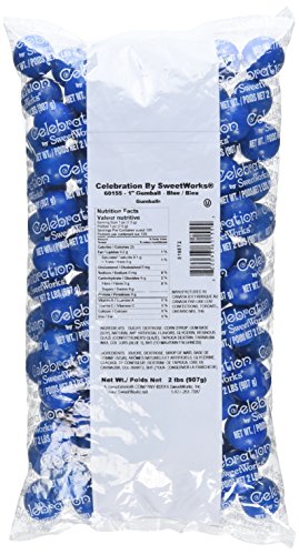 Sweetworks Celebration Gumballs, Blue, 120 count
