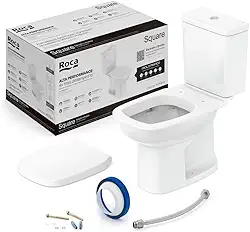 Roca Kit Vaso Sanitário com Caixa Acoplada e Assento Soft Close Square