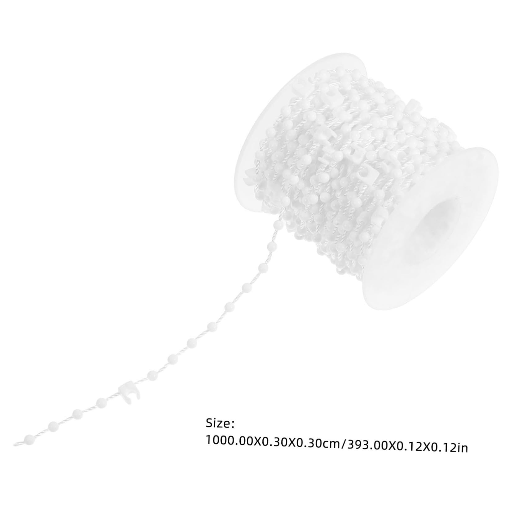 GOOHOCHY Vertical Blind Bottom Chain Replacement 10m Beaded Chain Cord PVC Bead Chain for Shades Quick Fix