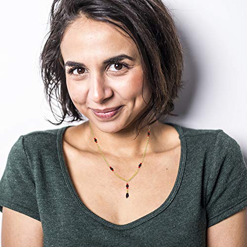 Gold Plated Black Figa Hand Simulated Azabache Evil Eye Protection Necklace 21" - Stylish Protection Jewelry Gift for Women - Good Luck Charm Necklace for Everyday Accessory4