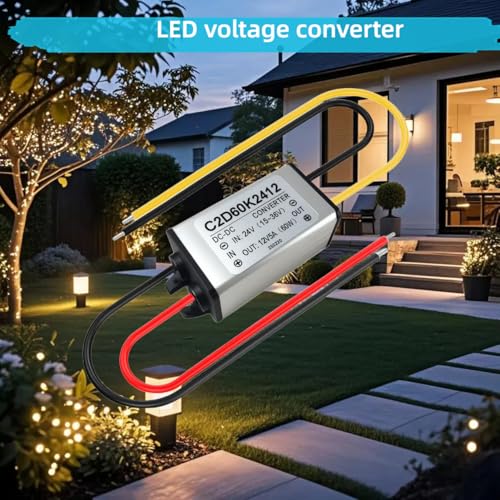 Spannungswandler 24v auf 12v 5A, DC DC wandler 24 auf 12, spannungsbegrenzer 12, Step Down Power Supply Buck Converter （15-36V)