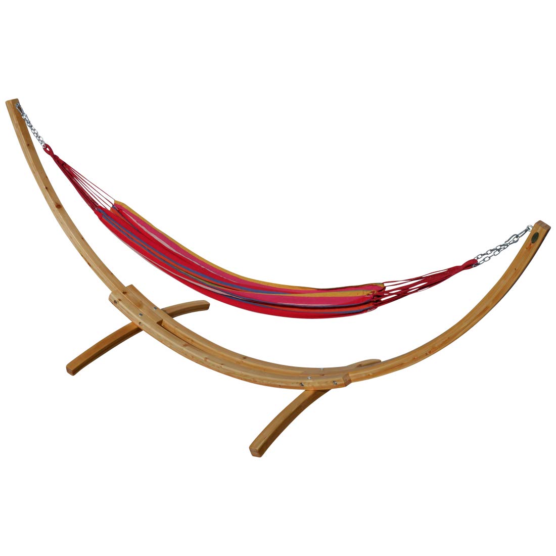 AS-S 350 cm suporte de Hamaca Madera de alerce Incluye Hamaca Natur Mona