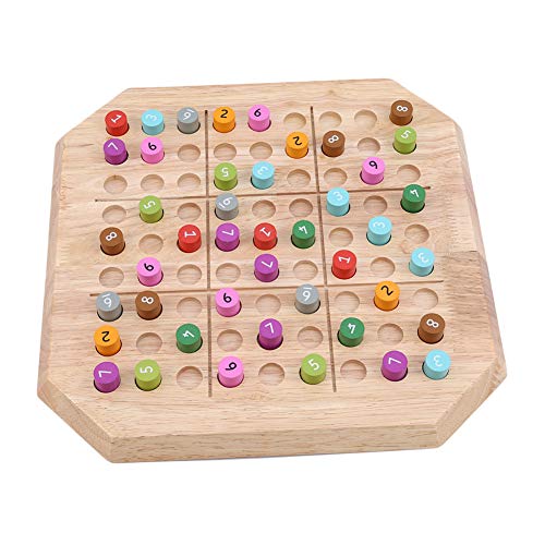 Ellepigy Jeu De Puzzle De Sudoku De Mathématiques en Bois Massif Digital Learning Toys Intelligence Funny Chessboard Jigsaw pour Les Enfants