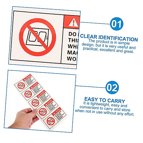 Étiquettes de précaution résistantes fiables TOPBATHY autocollants danger machine - 4