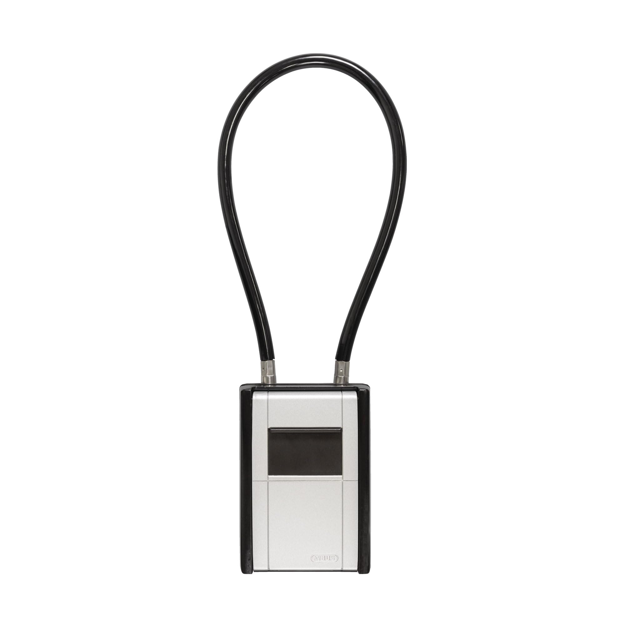 ABUS KeyGarage 797 Flex Key Box with Numerical Code and Cable for Flexible Attachment, for Storing Keys and Small valuables, Black/Silver