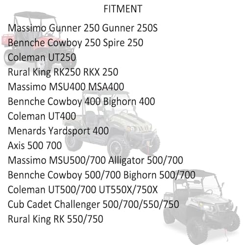 Chikia P003000152000000 Oil Filter,Chikia Oil Filter Replacement For Hisun Utv Atv 400 500 700 250 450 550 750 Sector Vector Massimo,Coleman,Axis,Bennche,Cub Cadet 503-01156,Bms Ranch Pony Stallion 500 600 thumb #3