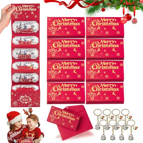 Gettoreach Christmas Cash Gift Envelope, 6 Slots Christmas Money Holders