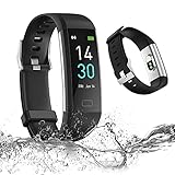 🌙【Monitoreo del Sueño y Más Funciones Prácticas】 Esa pulsera de actividad inteligente cuenta con un monitor de sueño para identificar disferentes etapas de su sueño (profundo, ligero, estado de vigilia). Sirve también como Reloj Despertador, Cronómetro, Temporizador, Controlador de cámara y música, Recordatorio de sedentarismo, de beber agua, de acostarse, y del periodo de menstruación de las mujeres, etc