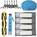 Accessoires pour Ecovacs Deebot Ozmo 920950905 Pièces détachées pour aspirateur robot 1 Brosse principale 6 Brosse latérale 4 Filtre HEPA 3 Vadrouilles