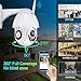 [2020 Upgrade] PTZ Outdoor Security Camera 1080P 2.4G WiFi, TOWODE Waterproof Wireless Surveillance Cameras, Home IP Cameras with IR-Lens JPEG Snapshot, Motion Detection,Two Way Audio, US Plug Adapter