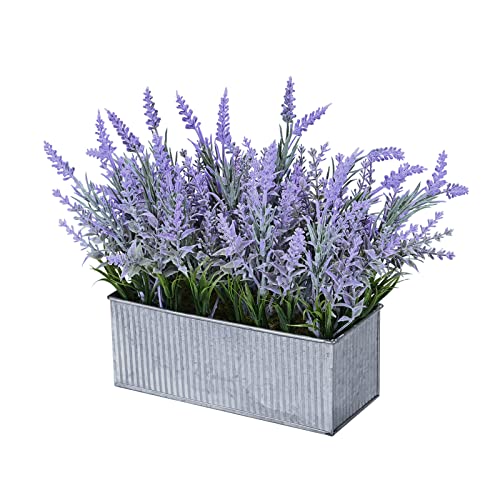 Vlorart Artificial Lavender Decor, Fake Lavender Plant in Decorat...