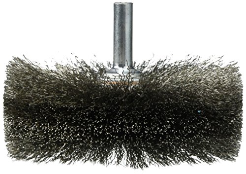 Weiler 804-17637 Stem Mounted Wide Face Crimped Wire Wheel, 3