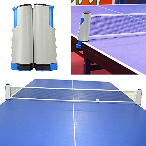 Portable Retractable Table Tennis Ping Pong Table Net Kit Replacement Set Grey