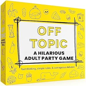 OFF TOPIC Party Game for Adults – Fun Adult Board Games for Groups of 2-8 Players – Hilarious Game Night Card Game for Friends, Family & More