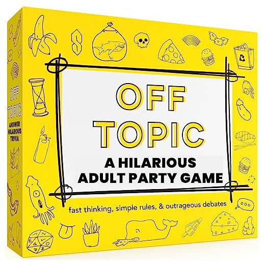OFF TOPIC Adult Party Game - Fun Board and Card Game for Group Game Night