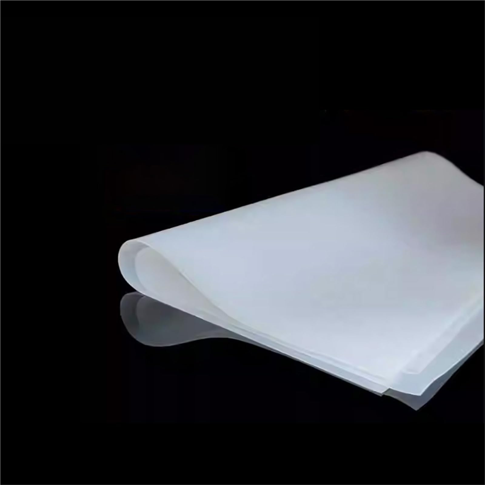 Cuscinetto resistente alle alte temperature in foglio di gomma siliconica traslucida for apparecchiature audio, 1 pz(100x100x10mm)