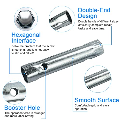 BUZIFU 6 Chiavi a Tubo Chiave Esagonale a Tubo