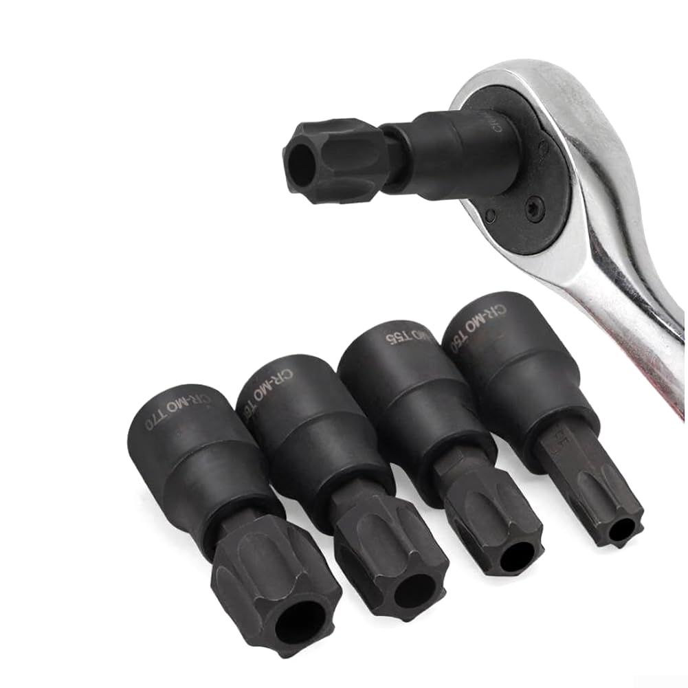 Set di chiavi a bussola Torx, 13 pezzi, 3/8" per avvitatori a percussione, con adattatore per riparazione automobilistica, strumento meccanico professionale