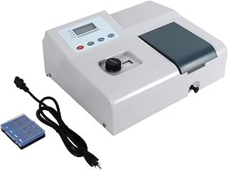 YUYANSHOP Visible Spectrophotometer 350-1020nm Digital Lab Spectrometer Backlit LCD for Labs, Research, Environmental Monitoring