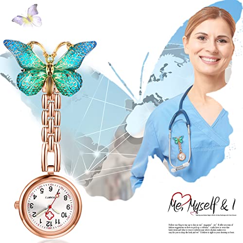 Image of Aroncent Nurse Fob Watch Collection: Medical Professional Lapel Pin-On Pocket Watches with Second Hand - Various Styles and Colors for Healthcare Workers