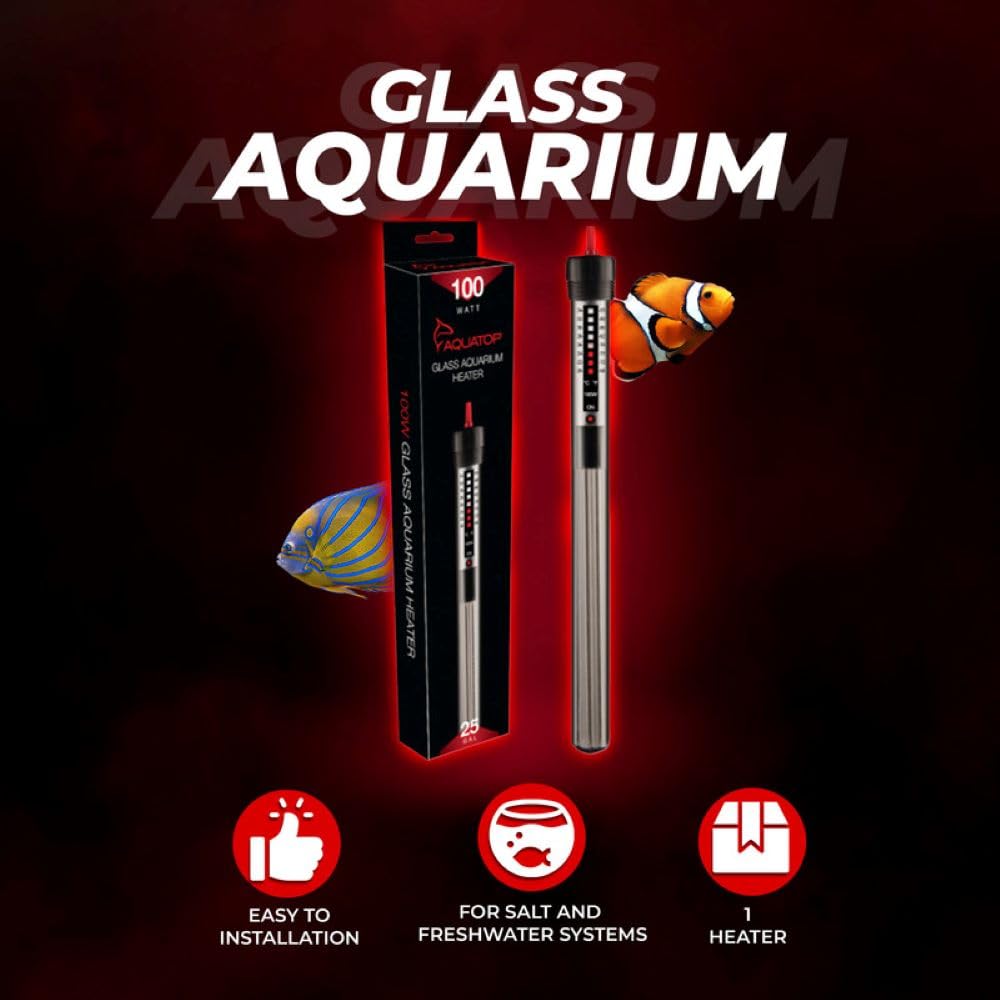 Aquatop Aquatic Supplies Chauffage en verre submersible 100 W