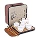 fanquare Japanisches tragbares Reisetee Set mit Reisetasche,Kirschblüten Kung Fu Teeservice für Erwachsene, 1 Teekanne und 4 Teetassen