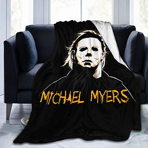 Up To 60% OFF Ddsss Michael Myers Horror Movie Luxury Flannel Blanket Lightweight Cozy Couch Bed Quilt Velvet Plush Throw Microfiber Halloween Blanket All Season 80x60 for Unisex Adults/Queen L