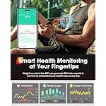 Smart Watches for Men, Bluetooth Call Military Smart Watch, Waterproof Fitness Tracker with Heart Rate/Blood Oxygen/Sleep Monitor/124 Sports Modes, Tactical Watch for Android Phones & iPhone (Black) - Image 2