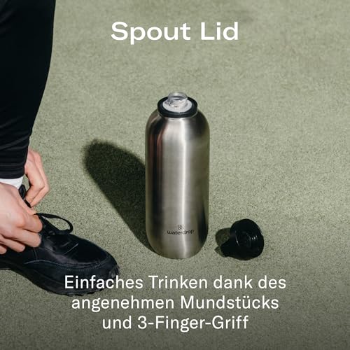 waterdrop® All Purpose Thermos Flask 1.9 L, Insulated Stainless Steel Drinking Bottle, Cold for 24 Hours - 12 Hours Hot, Leak-proof & Shatterproof