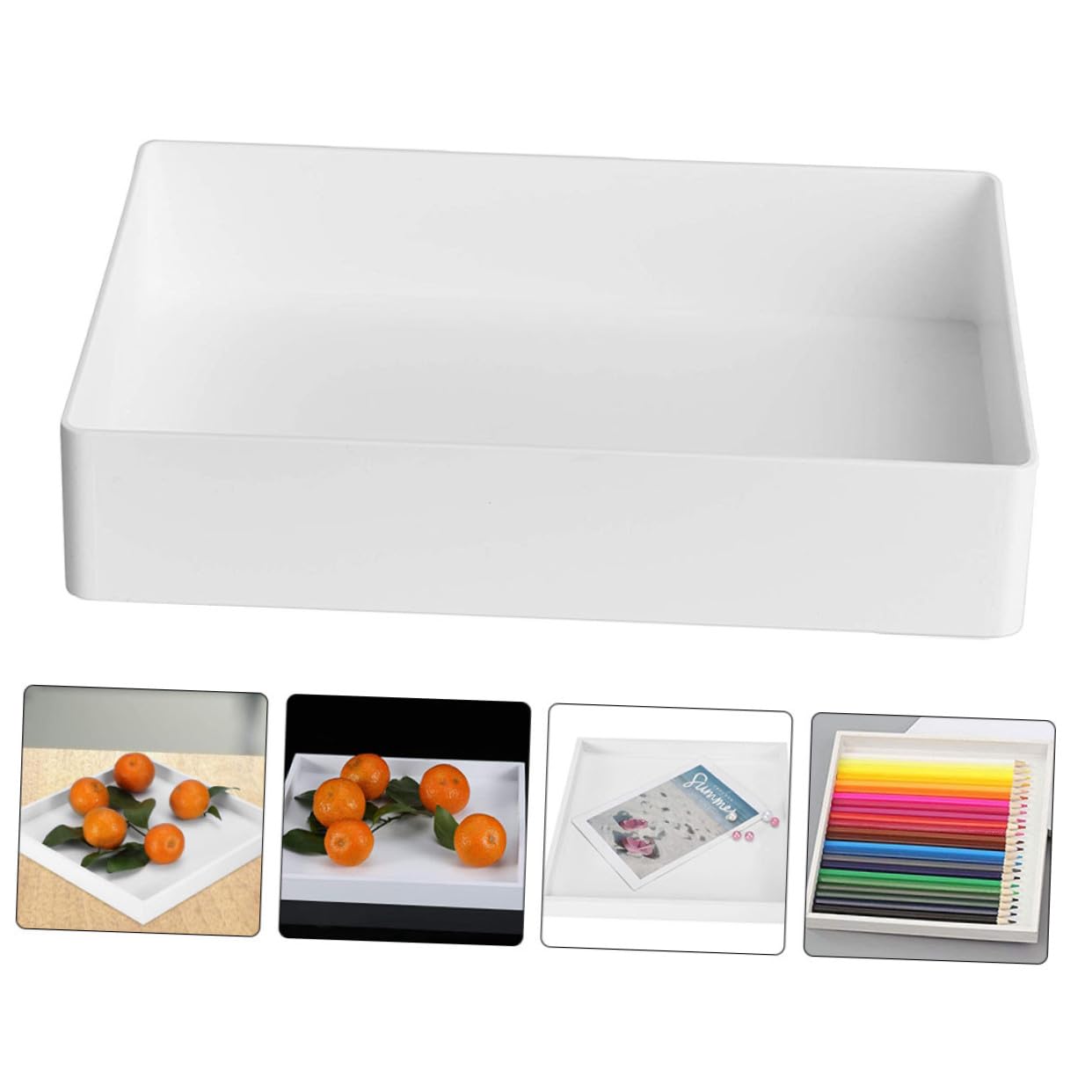 Cabilock Bandeja de Almacenamiento de Polipropileno Pp para Laboratorio, Transportable Prueba de Fugas, Adecuada para Pequeños Consumibles