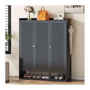 Generisch A-1 Schuhschrank mit Lamellentüren