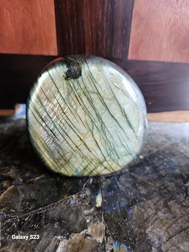 Labradorite de collection bleu verte d'exception pour minéralogie haut de gamme