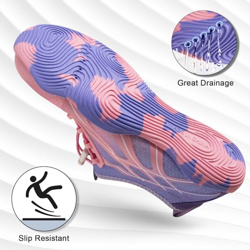 Image of ATHMILE Water Shoes for Men Women River Swim Beach Pool Adult Quick Dry