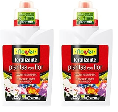 Flower Fertilizante Líquido Plantas con Flor, 500 ml (Paquete de 2)