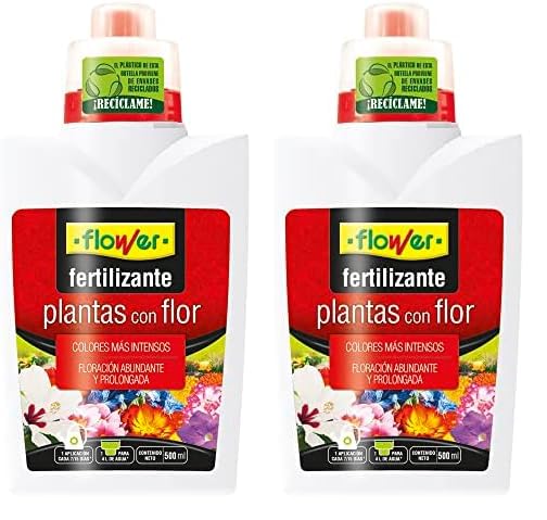 Flower Fertilizante Líquido Plantas con Flor, 500 ml (Paquete de 2)