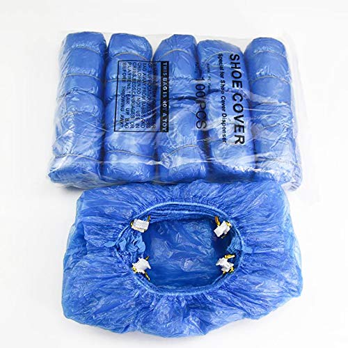 DEDC Distributeur de Couvre-Chaussures Automatique, avec 100 Caches T Forme en Plastique Jetables (Seul Couvre-Chaussures) Cover