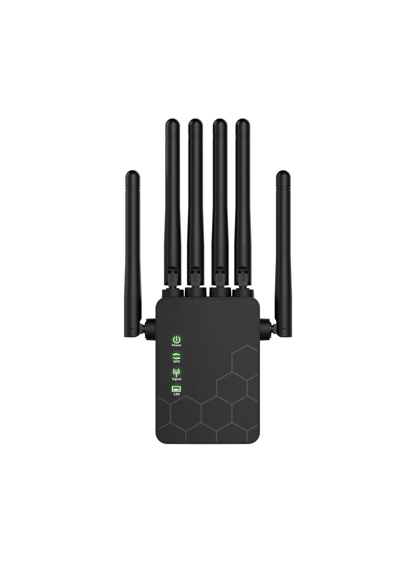 2024 Nouveau Répéteur WiFi Puissant, Amplificateur WiFi Dispose de 6 antennes murales percées puissantes,Extension WiFi pour la Maison et Le Bureau, Répéteur/Routeur/AP.