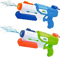 Kit com 2 Pistolas de Água Arminha Jato Longo DM Splash Meio Litro