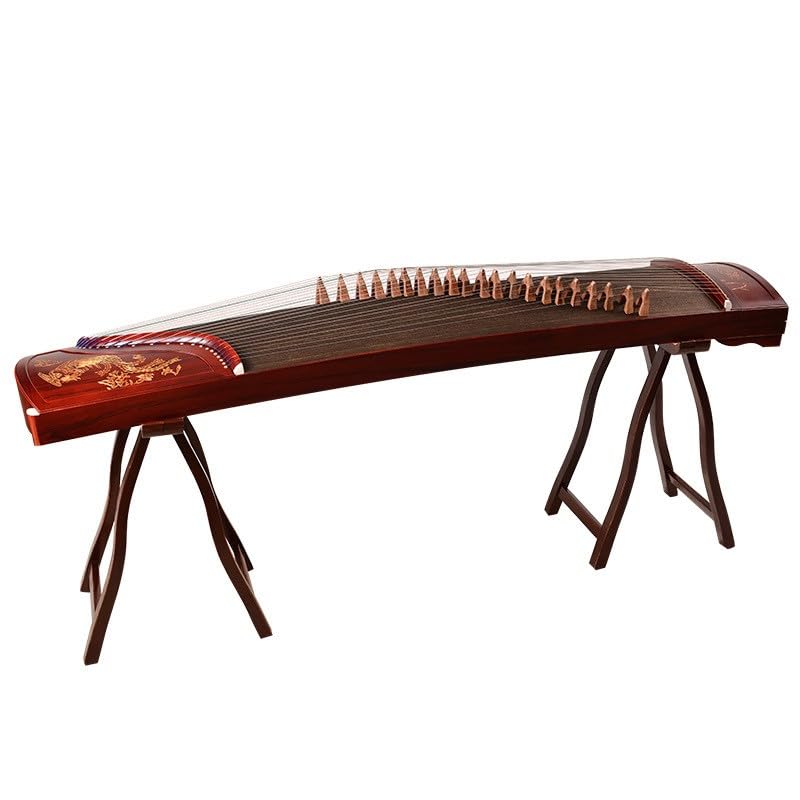 JITEM Professional Performance Grade Paulownia Wood Guzheng, Hand-Carved Zither String Instrument for Adults/Children/Senior/Intermediate/Beginner(Color:A), Size