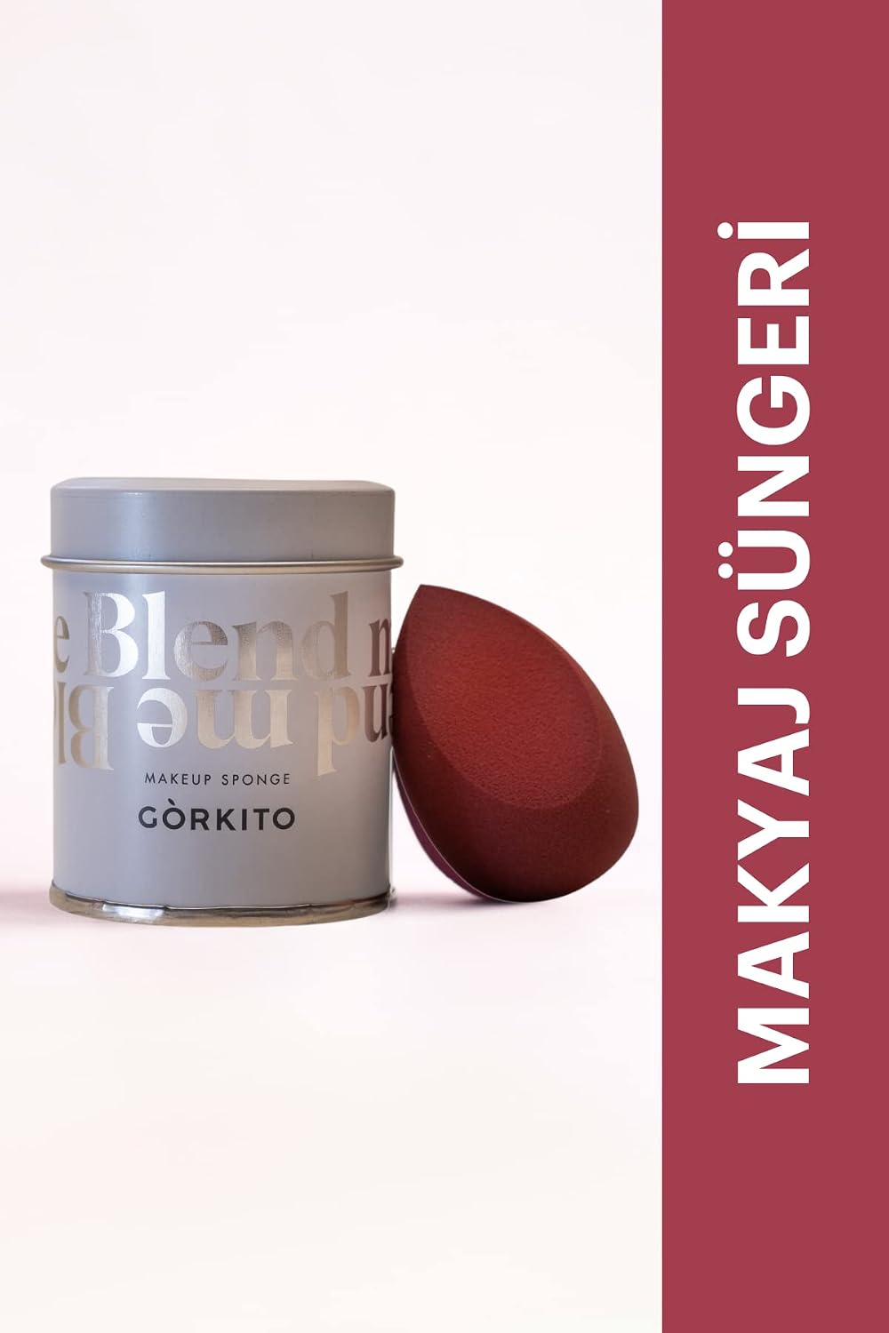 Görkito Makyaj Süngeri - Bordo