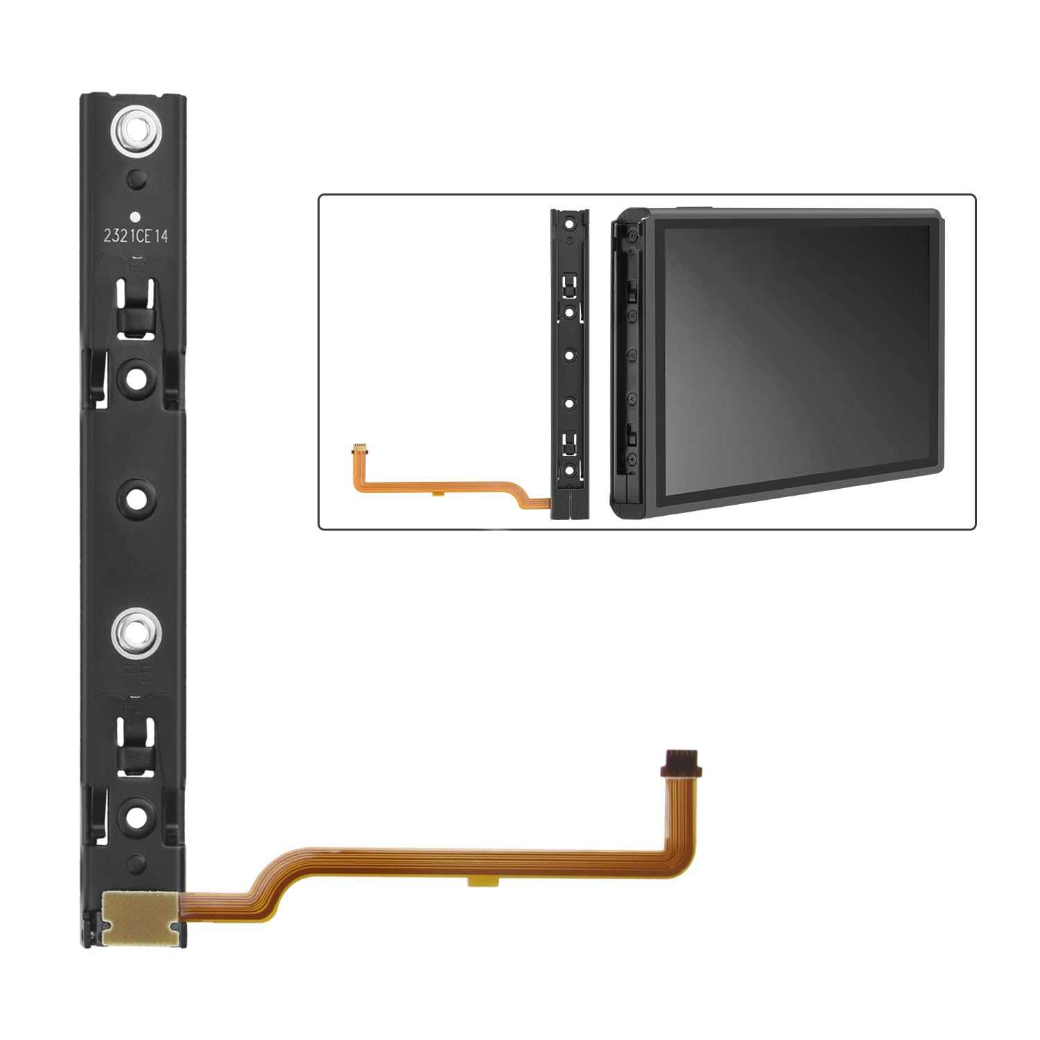 JAOYSTII Replacement Right and Left Slide Rail for Switch Console