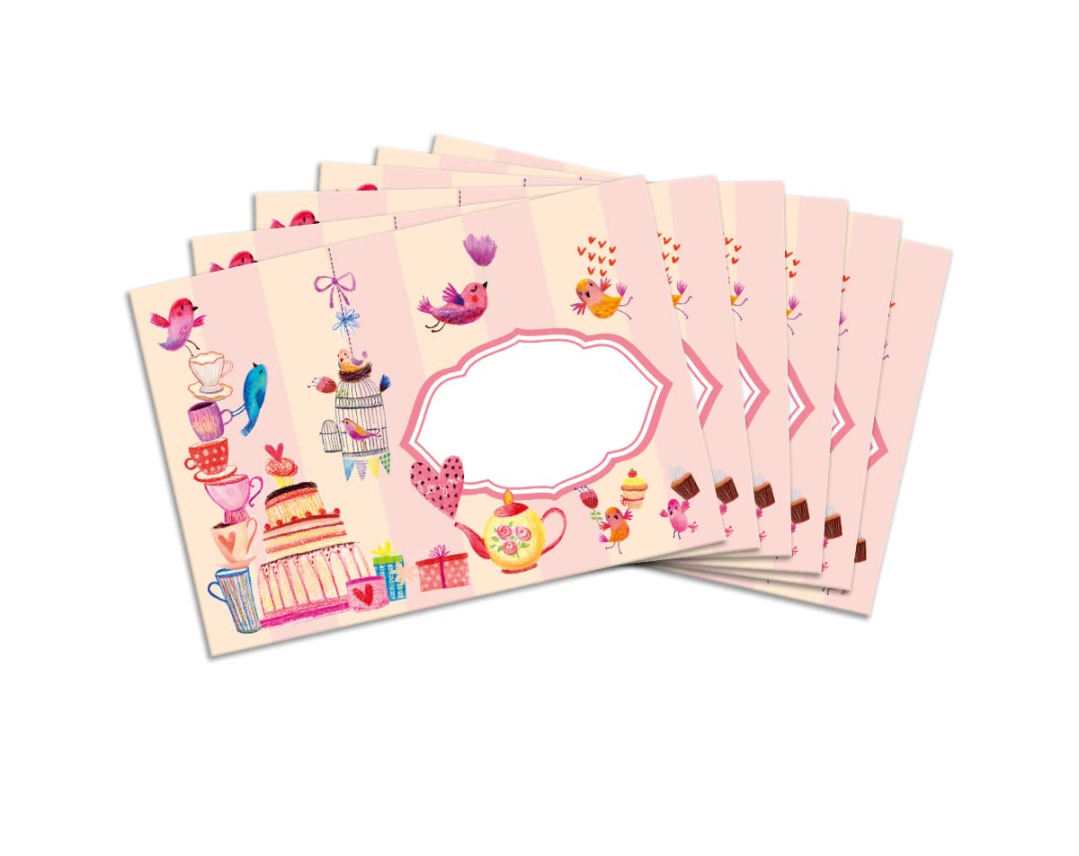 Writing Paper Set Letter Pad with Envelope for Boys Girls Kids Bird Flowers (A4 Pad with 25 Sheets + 15 Envelopes) - Image 4