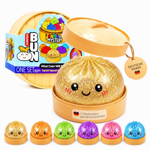 Squishy Dumpling Mystery Original Set Squishy Dumplings Gold Glitzer Buns Anti Stress Toy (Mystery)