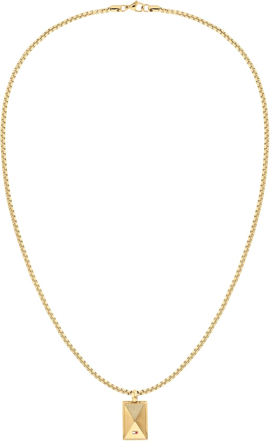 Tommy Hilfiger Men's Jewelry - Stainless Steel Pendant with Chain, Lobster Closure - Perfect for Casual or Dressy Occasions - Gifts for Him