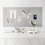 Acidea 12-pak filcowych tablic ogłoszeniowych, 120x90 cm duża alternatywa dla tablic korkowych, filcowe płytki ścienne z 50 pinezkami i bezpiecznymi, łatwymi do zdjęcia zaciskami, panel korkowy do