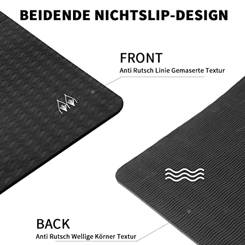 Good Nite Yoga Mat TPE Foldable Portable Non Slip Exercise Fitness Gym Pilates Sport Travel Mat for Women Men 183 x 61 x 0.6 cm - Image 5